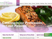 Tablet Screenshot of patriciacatering.com